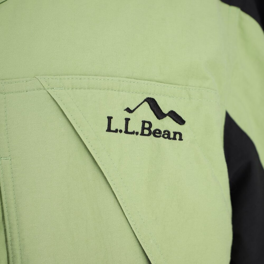 L.L.BEAN OUTDOORS Women's Parka Insulated Hooded Long Jacket Green Black Size L - Picture 5 of 11